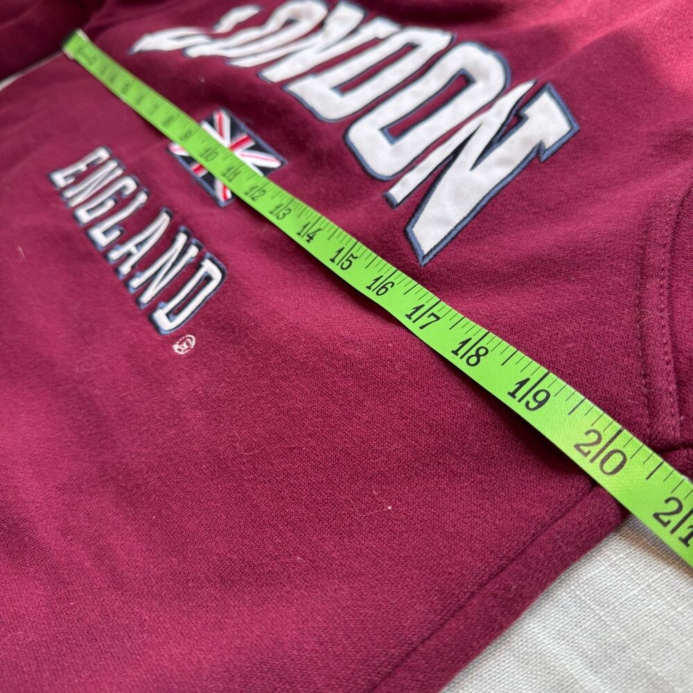 London England Maroon Pullover Sweatshirt (Size Medium) - Picture 5 of 6